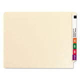 Manila End Tab Classification Folders, 2 Dividers, Letter Size, Manila, 10-box
