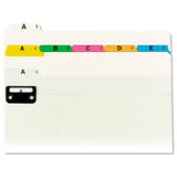 Alphabetic Top Tab Indexed File Guide Set, 1-5-cut Top Tab, A To Z, 8.5 X 14, Green, 25-set