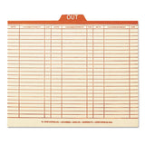 Manila Out Guides, Printed Form Style, 1-5-cut Top Tab, Out, 8.5 X 14, Manila, 100-box