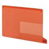 Colored Poly Out Guides With Pockets, 1-3-cut End Tab, Out, 8.5 X 11, Red, 25-box