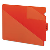 End Tab Poly Out Guides, Two-pocket Style, 1-3-cut End Tab, Out, 8.5 X 11, Red, 50-box