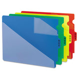 End Tab Poly Out Guides, Two-pocket Style, 1-3-cut End Tab, Out, 8.5 X 14, Red, 50-box