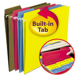 Fastab Hanging Folders, Letter Size, 1-3-cut Tab, Standard Green, 20-box