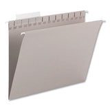 Tuff Hanging Folders With Easy Slide Tab, Letter Size, 1-3-cut Tab, Steel Gray, 18-box