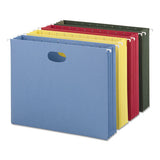 Hanging Pockets With Full-height Gusset, Letter Size, Assorted, 4-pack