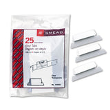 Poly Index Tabs And Inserts For Hanging File Folders, 1-3-cut Tabs, White-clear, 3.5" Wide, 25-pack