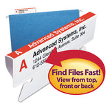 Viewables Hanging Folder Tab And Label Bulk Pack Refill, 1-3-cut Tabs, Assorted Colors, 3.5" Wide, 100-box