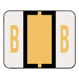 A-z Color-coded End Tab Filing Labels, B, 1 X 1.25, White, 500-roll
