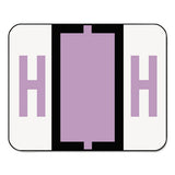 A-z Color-coded End Tab Filing Labels, H, 1 X 1.25, White, 500-roll