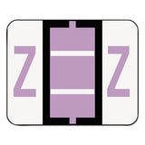 A-z Color-coded End Tab Filing Labels, Z, 1 X 1.25, White, 500-roll