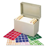 Alphaz Color-coded Labels Starter Set, A-z, 1 X 1.63, Assorted, 10-sheet, 220 Sheets-box