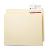 Seal & View File Folder Label Protector, Clear Laminate, 3-1-2x1-11-16, 100-pack