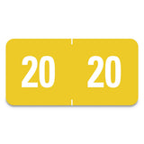 Yearly End Tab File Folder Labels, 23, 0.5 X 1, Purple, 25-sheet, 10 Sheets-pack
