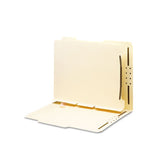 Self-adhesive Folder Dividers For Top-end Tab Folders W- 2-prong Fasteners, Letter Size, Manila, 25-pack