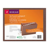 Six-pocket Subject File W- Insertable Tabs, 5.25" Expansion, 6 Sections, 1-5-cut Tab, Letter Size, Redrope