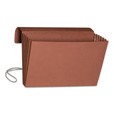 Redrope Expanding Wallet W- Elastic Cord, 5.25" Expansion, 1 Section, Legal Size, Redrope, 10-box