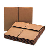 Extra-wide Expanding Wallets W- Elastic Cord, 5.25" Expansion, 1 Section, Letter Size, Navy Blue