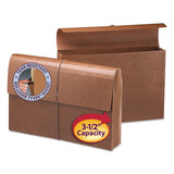 Classic Expanding Wallets, 3.5" Expansion, 1 Section, Legal Size, Redrope