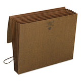 Classic Expanding Partition Wallets, 5.25" Expansion, 6 Sections, Letter Size, Redrope
