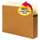 Supertab Pockets, 3.5" Expansion, Letter Size, Redrope, 25-box