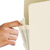 Manila End Tab File Pockets, 1.75" Expansion, Letter Size, Manila, 25-box