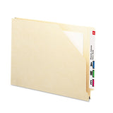 End Tab Jackets With Reinforced Tabs, Straight Tab, Legal Size, 11-pt Manila, 100-box