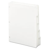 Three-ring Binder Index Divider, 5-tab, 11 X 8.5, White, 1 Set