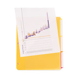 Three-ring Binder Poly Index Dividers With Pocket, 11.25 X 9.75, Assorted Colors, 30-box