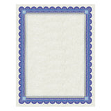 Parchment Certificates, Academic, Ivory W- Blue & Silver-foil Border, 8 1-2 X 11, 15-pack