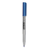 Stridemark Permanent Marker, Fine Bullet Tip, Blue, 12-pack