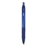 Striderio Gel Pen, Retractable, Medium 0.7 Mm, Blue Ink, Translucent Blue Barrel, 12-box
