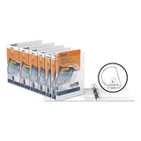 Quickfit D-ring View Binder, 3 Rings, 3" Capacity, 11 X 8.5, White