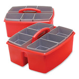 Large Caddy With Sorting Cups, Red, 2-carton