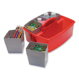 Large Caddy With Sorting Cups, Red, 2-carton
