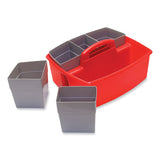 Large Caddy With Sorting Cups, Red, 2-carton
