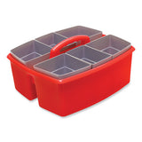 Large Caddy With Sorting Cups, Red, 2-carton