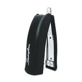 Soft Grip Half Strip Hand Stapler, 20-sheet Capacity, Black