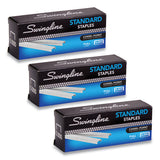 S.f. 1 Standard Staples, 0.25" Leg, 0.5" Crown, Steel, 5,000-box, 3 Boxes-pack