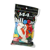 Helium Quality Latex Balloons, 12 Assorted Colors, 144-pack