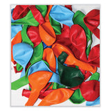Balloons, 12", Helium Quality Latex, Assorted Colors, 100-pack, 20 Packs-carton