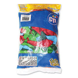 Balloons, 12", Helium Quality Latex, Assorted Colors, 100-pack, 20 Packs-carton