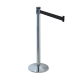 Adjusta-tape Crowd Control Posts Only, Steel, 40" High, Black, 2-box