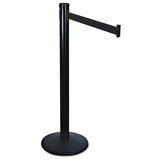 Adjusta-tape Crowd Control Posts Only, Steel, 40" High, Black, 2-box