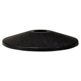 Adjusta-tape Crowd Control Base Only, Steel, 14" Deep, Black, 2-box
