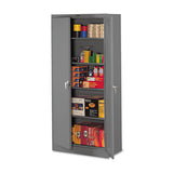 78" High Deluxe Steel Storage Cabinet, 36w X 18d X 78h, Sand