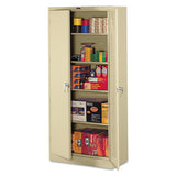 78" High Deluxe Steel Storage Cabinet, 36w X 18d X 78h, Sand