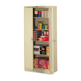 78" High Deluxe Steel Storage Cabinet, 36w X 18d X 78h, Sand