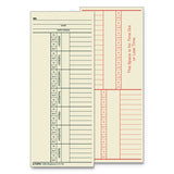 Time Card For Acroprint-ibm-lathem-simplex, Weekly, 3 1-2 X 9, 500-box
