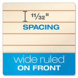 Gold Fibre Retro Wirebound Writing Pads, 1 Subject, Wide-legal Rule, Red Cover, 8.5 X 11.75, 70 Sheets