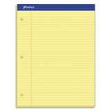 Double Sheet Pads, Wide-legal Rule, 8.5 X 11.75, Canary, 100 Sheets